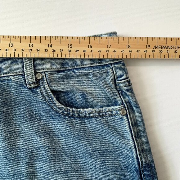 My Style Long Denim Jean Skirt Front Slit Coastal Cowgirl Western Minimalist - Picture 6 of 10